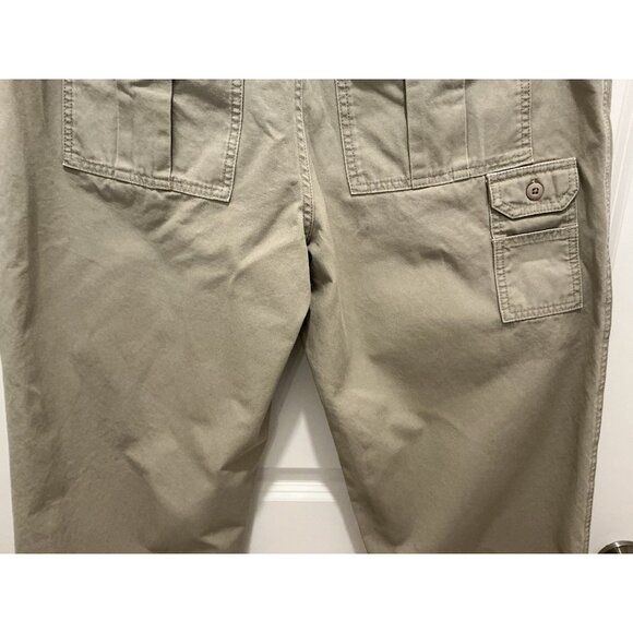 Cabelas Hiker Pant Size 36x32 (31.5 Msmt) Tan 7 Pocket Zip Button Closure - Picture 6 of 13